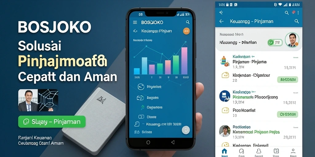 Tampilan antarmuka aplikasi BOSJOKO untuk pengajuan pinjaman.