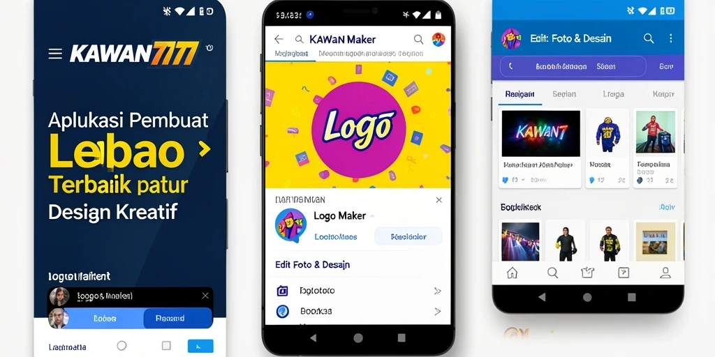 Tampilan antarmuka KAWAN777 saat membuat logo yang menarik dan profesional.