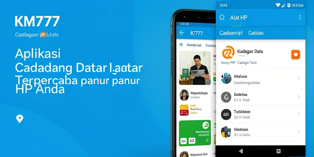 Tampilan antarmuka KM777 yang sederhana dan fungsional.
